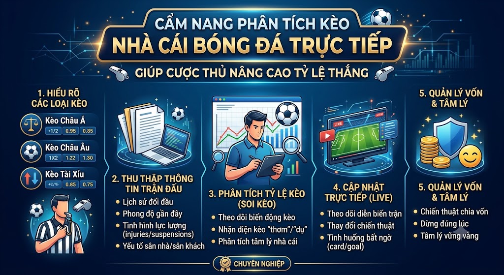 kèo nhà cái bóng đá trực tiếp